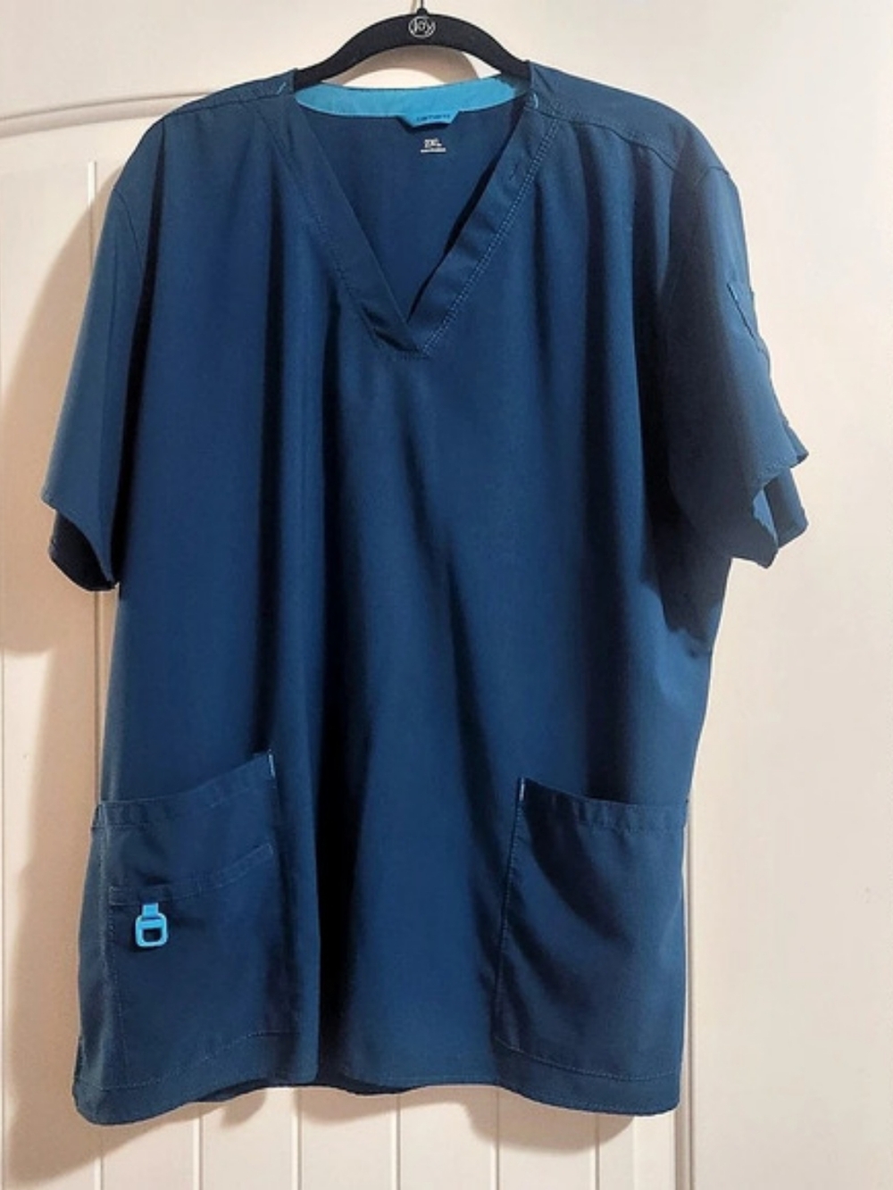 Carhartt Men's Short Sleeve Scrub Shirt Blue 2XL